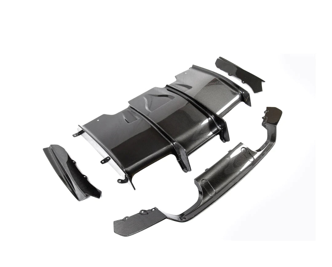 P STYLE CARBON FIBER DIFFUSER W/ CARBON UNDERTRAY - F80 M3 | F82/F83 M4.
