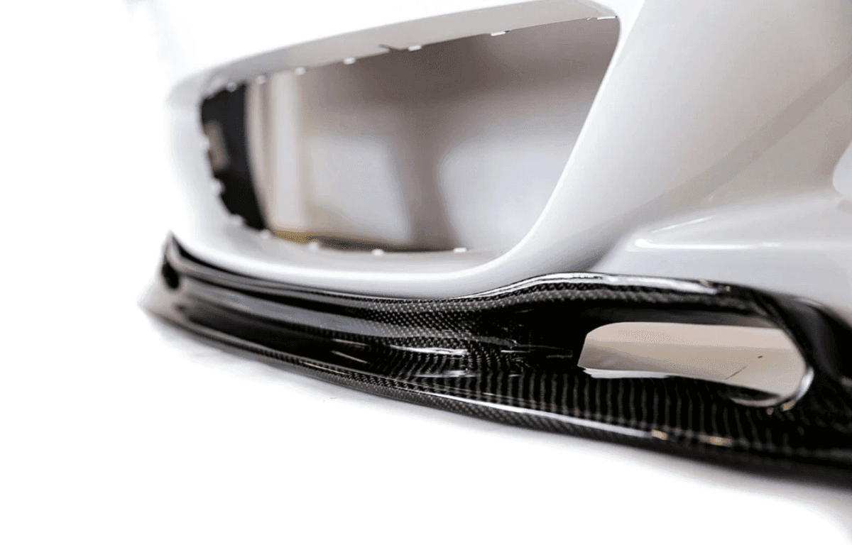 Varis Style V2 Carbon Fiber Front Lip for BMW F30 3 Series Sedan (2012-2018).
